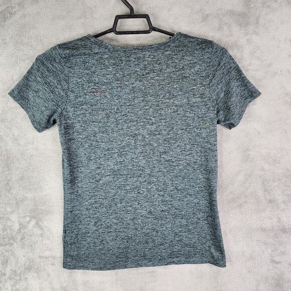 Women's Nike Dri-Fit Shirt Heathered Gray Short Sleeve Round Neck active Size S - Picture 8 of 11